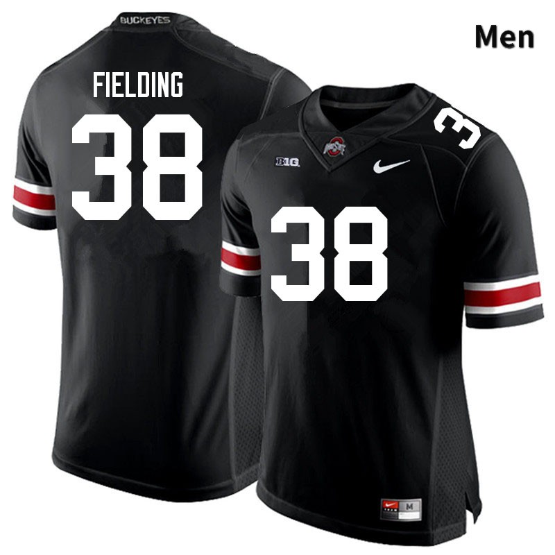 Ohio State Buckeyes Jayden Fielding Men's #38 Black Authentic Stitched College Football Jersey